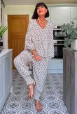 Ren Tiles of Marrakesh X Ali Ash Shirring Cuff Pant
